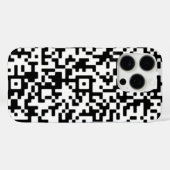 Coque iphone de code QR personnalisé (Verso (horizontal))