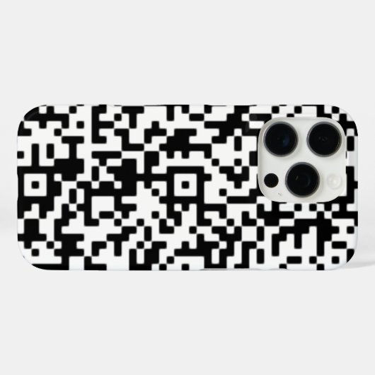Coque iphone de code QR personnalisé (Verso (horizontal))