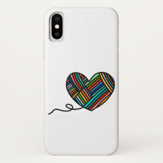 Coque iphone de coeur de fil