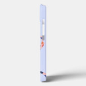 Coque iphone de coeur, Français, Bleu, Luxe, Amour (Verso / Gauche)