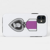 coque iphone de coeur pourpre (Dos (Horizontal))