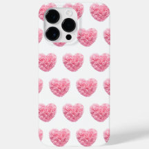 Coque iphone de coeur rose