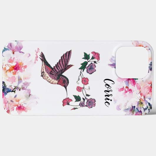 Coque iphone de colibri (Verso (horizontal))