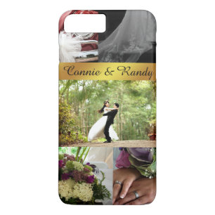 Coque iphone de collage d'images Mariage personnal