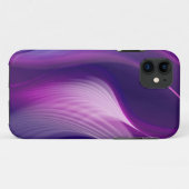 Coque iphone de conception abstraite violet (Dos (Horizontal))