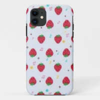Coque iphone de conception de la nouveauté fraise