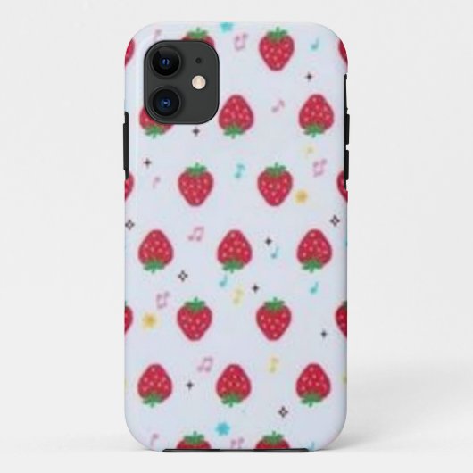 Coque iphone de conception de la nouveauté fraise (Dos)