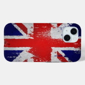 Coque iphone de conception du drapeau britannique, (Verso (horizontal))