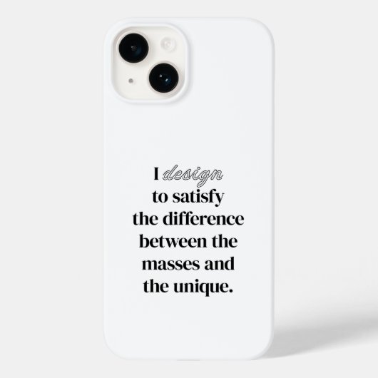 Coque iphone de conception I (Verso)