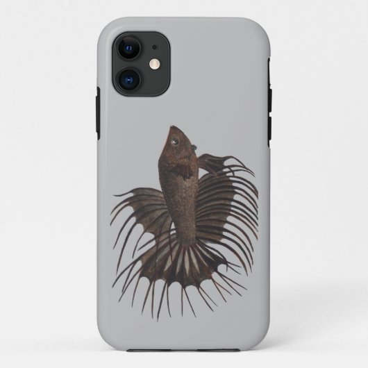 Coque iphone de Coque de poisson Betta-Mate (Dos)
