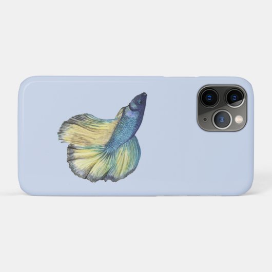Coque iphone de Coque de poisson Betta-Mate (Dos (Horizontal))