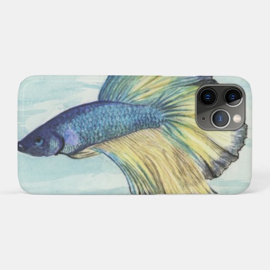 Coque iphone de Coque de poisson Betta-Mate (Dos (Horizontal))