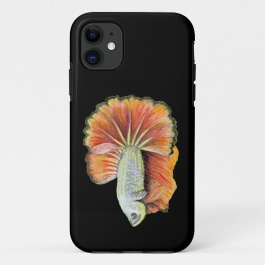 Coque iphone de Coque de poisson Betta-Mate (Dos)