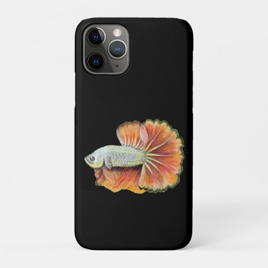 Coque iphone de Coque de poisson Betta-Mate (Dos)