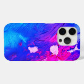 Coque iphone de Coque-Mate Neon Blue Bubblegum (Verso (horizontal))