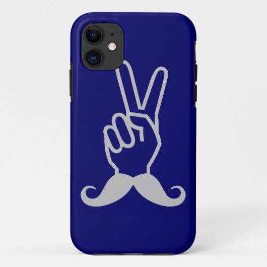 Coque iphone de couleur personnalisé de Moustache (Dos)