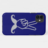 Coque iphone de couleur personnalisé de Moustache (Dos (Horizontal))