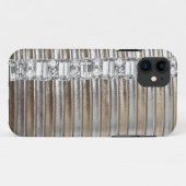 COQUE IPHONE de cuir de faux de fausses pierres (Dos (Horizontal))