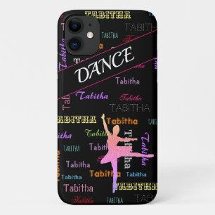 Coque iphone de danse avec nom personnalisé partou