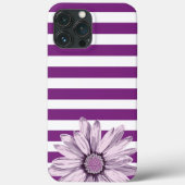 Coque iphone de  de fleur blanc violet (Verso)