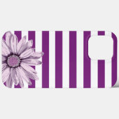 Coque iphone de  de fleur blanc violet (Verso (horizontal))