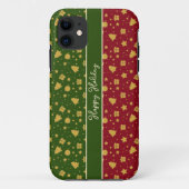 coque iphone de décoration de Noël motif (Dos)