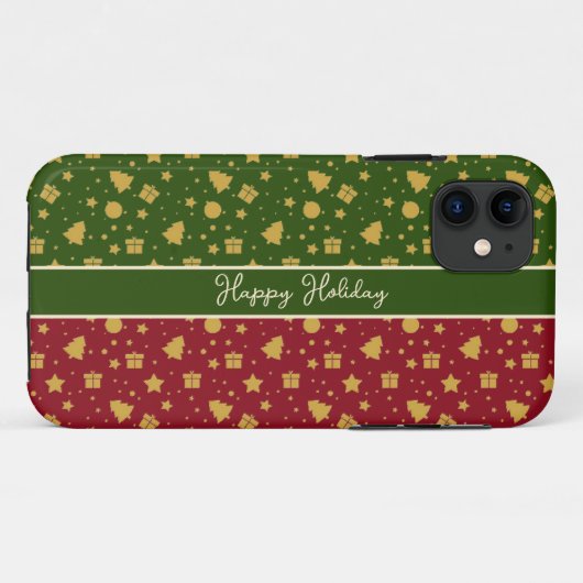 coque iphone de décoration de Noël motif (Dos (Horizontal))