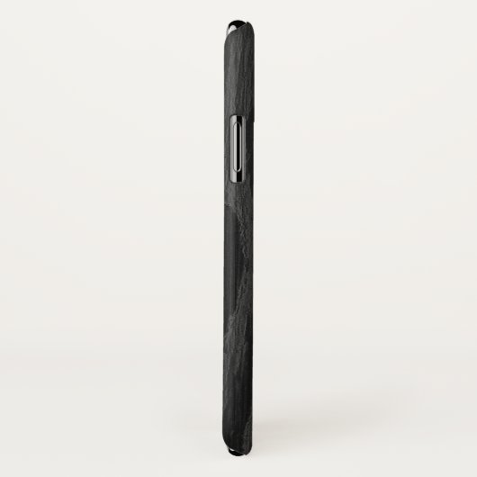 Coque iphone de design en bois noir (Dos/Droite)