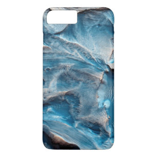Coque iphone de design en marbre bleu