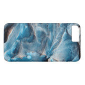 Coque iphone de design en marbre bleu (Dos (Horizontal))