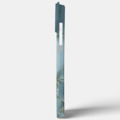 Coque iphone de design en marbre bleu (Verso / Gauche)