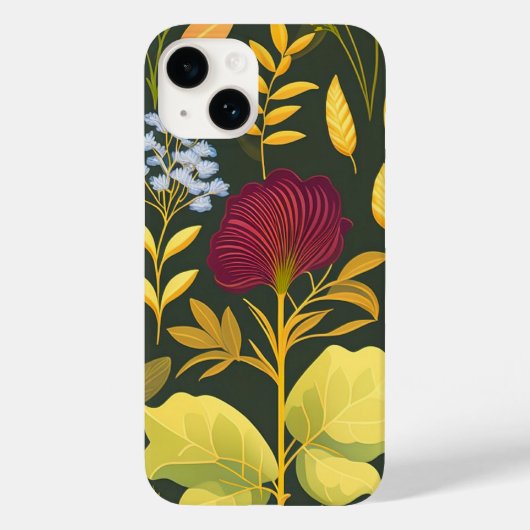 Coque iphone de design Herbes (Verso)