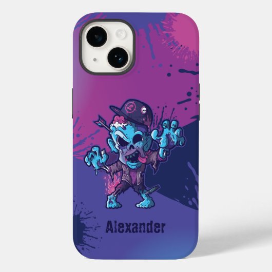 Coque iphone de dessin de caractères Zombie (Verso)