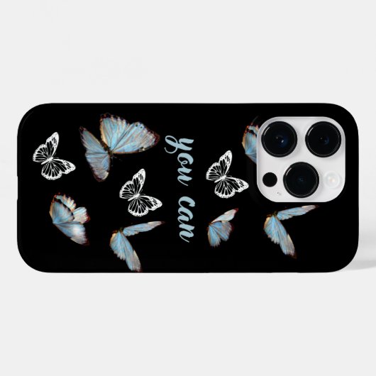 Coque iphone de devis de changement positif pour l (Verso (horizontal))