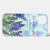 Coque iphone de devis de fleurs (Verso (horizontal))