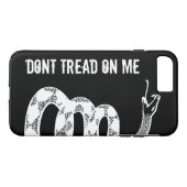 Coque iphone de drapeau de Gadsden (Dos (Horizontal))