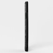 Coque iphone de drapeau de la ligne bleue détendu (Dos/Droite)