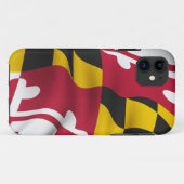 Coque iphone de drapeau du Maryland (Dos (Horizontal))
