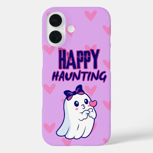 Coque iphone de fantôme joyeux et joyeux (Verso)