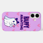 Coque iphone de fantôme joyeux et joyeux (Verso (horizontal))