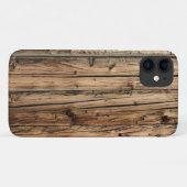 coque iphone de faux bois rustique (Dos (Horizontal))