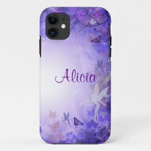 Coque iphone de fées violettes