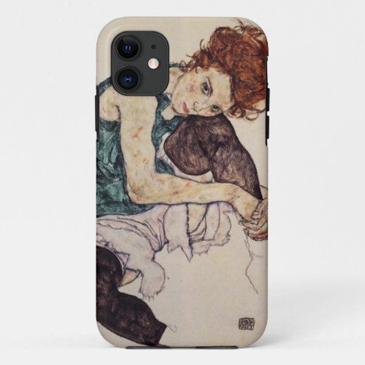 Coque iphone de femme posé par Schiele d'Egon (Dos)
