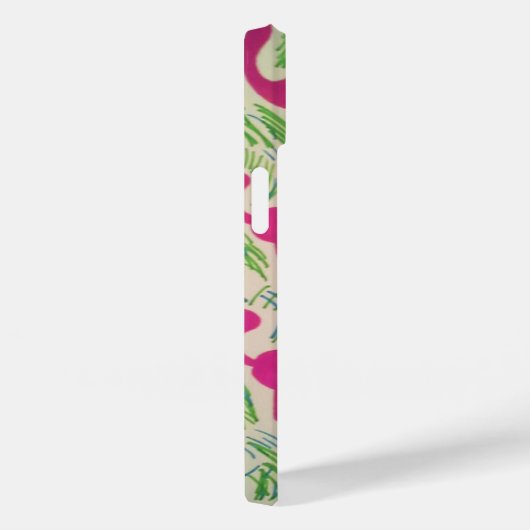 Coque iphone de Flamant rose tropical (Verso / Droite)