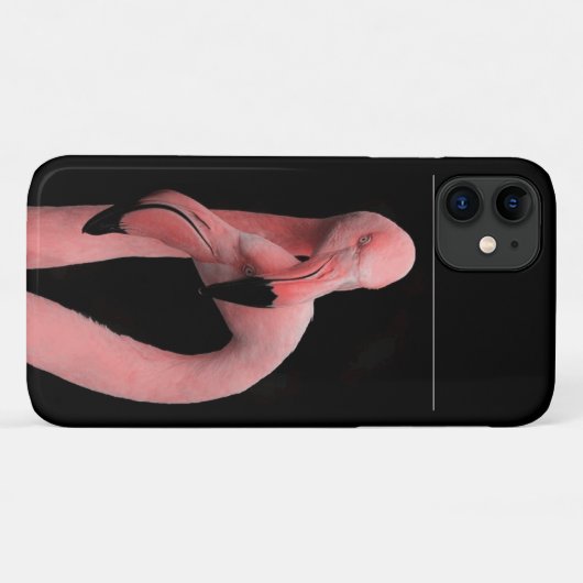Coque iphone de flamants roses (Dos (Horizontal))