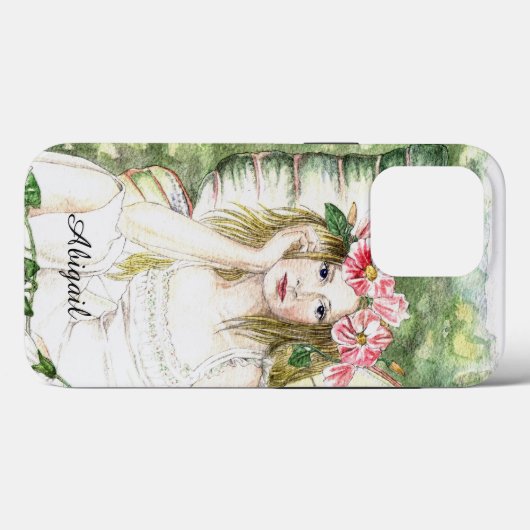 Coque iphone de fleur d'algue (Verso (horizontal))
