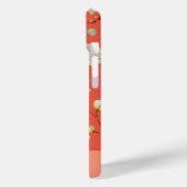 Coque iphone de fleur sauvage rouge Mango Spring (Verso / Gauche)