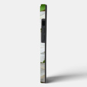 Coque iphone de fleurs blanches (Verso / Gauche)