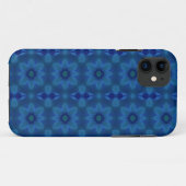 Coque iphone de fleurs bleues (Dos (Horizontal))