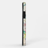 Coque iphone de fleurs d'aquarelle Neon (Dos/Droite)